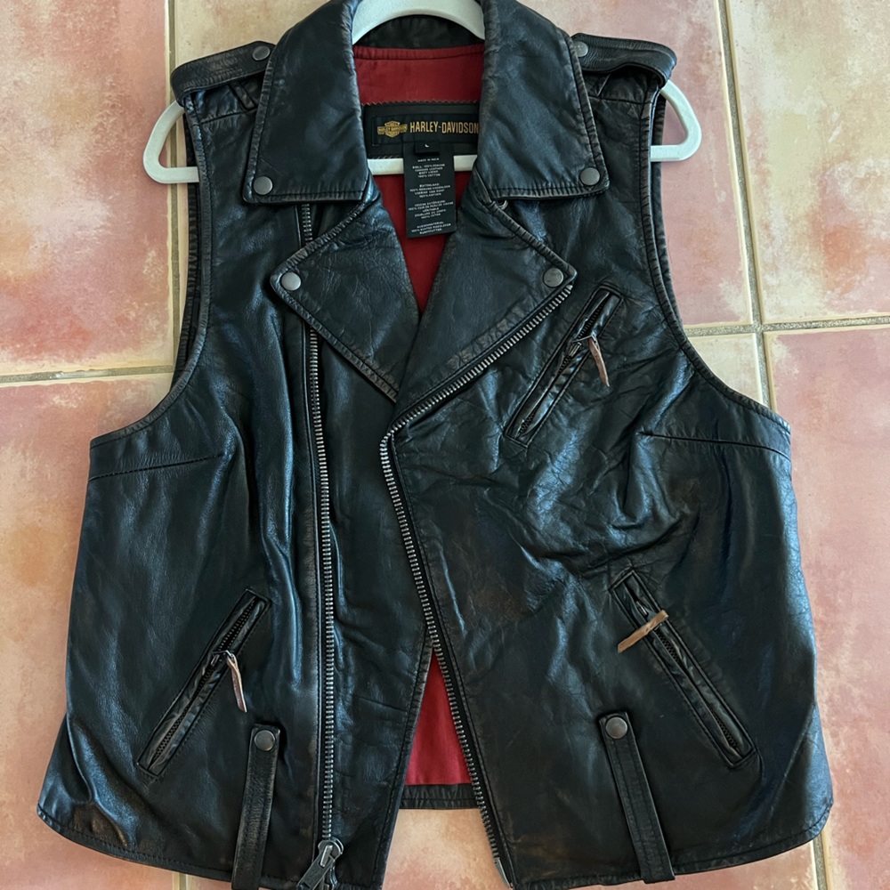 Harley Davidson leather vest